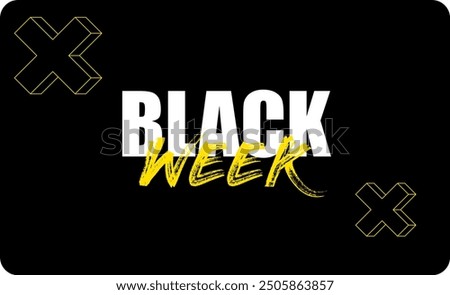 black week friday sale marketing advertising yellow