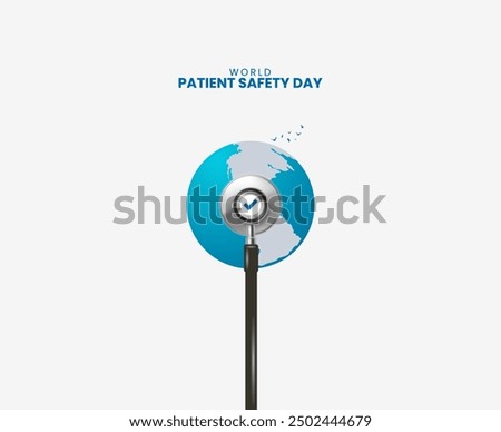 World Patient Safety Day, patient safety creative design, vector design.