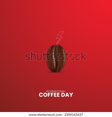 International coffee day creative ads, World coffee day concept, vector illustration.