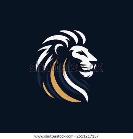  lion head angry roaring logo vector silhouette, shows power and strenght Lion head shield logo icon. Royal gold crown badge symbol. Premium king animal sign. Vector illustration. Lion logo lion shiel