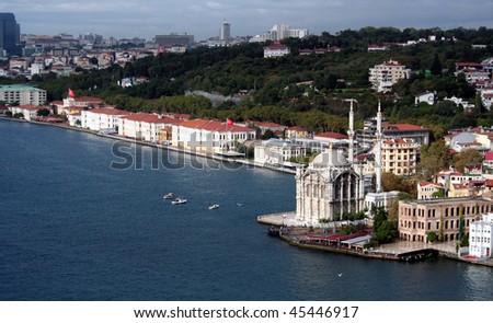 The Bosporus seem from Bosporus Bridge, istanbul