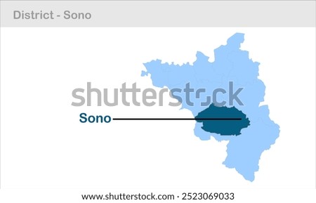 Sono sub-district map, Jamui District, Bihar State, Republic of India, Government of Bihar, Indian territory, Eastern India, politics, village, tourism