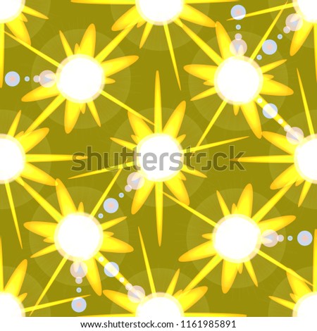 New charming magian abstract object glow splash background seamless.