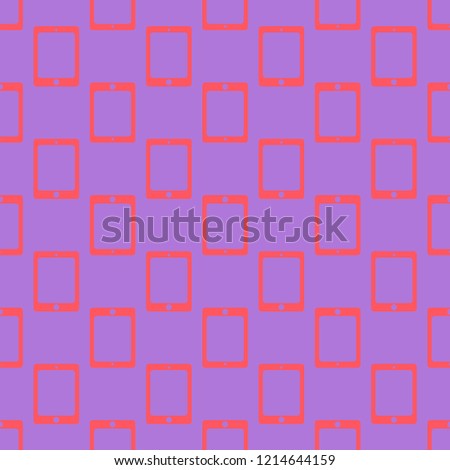 Tablet PC gudget background multicolored geometric pattern seamless.