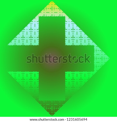 Abstract background multicolored cube pattern frame.