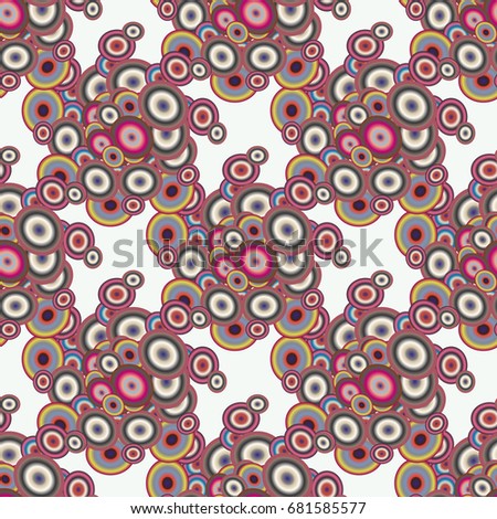 Retro seamless colorful dots pattern. Ideal for printing onto fabric and paper or decoration.