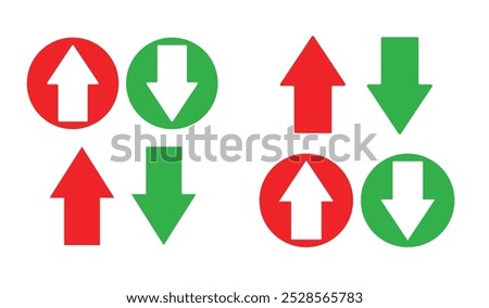 Swipe up-down arrow icon vector isolated on circle line background. filled flat sign, Exchange symbol, logo. Vector illustration. EPS 10