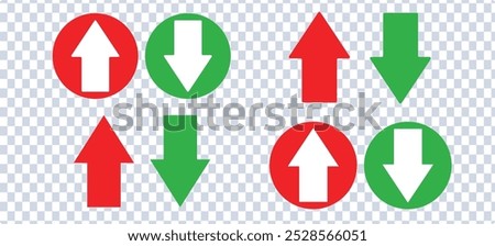 Swipe up-down arrow icon vector isolated on circle line background. filled flat sign, Exchange symbol, logo. Vector illustration. EPS 10