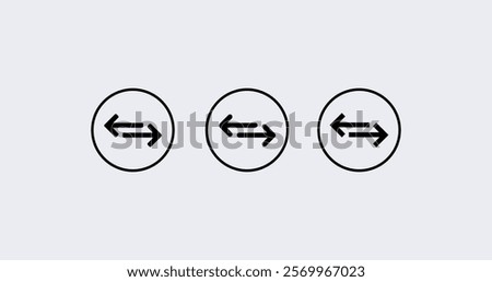 exchange arrow icons Transfer icon. Exchange arrow icon, transfer vector icon . isolated transparent . arrows . data exchange. Vector illustration EPS 10