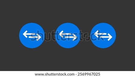 exchange arrow icons Transfer icon. Exchange arrow icon, transfer vector icon . isolated transparent . arrows . data exchange. Vector illustration EPS 10