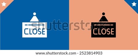 Close Sign Icon Design Vector