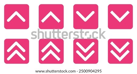 Up and down icon. Chevron up down. bold icon set