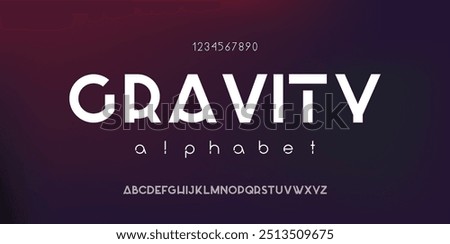 Abstract digital modern alphabet fonts. Typography technology electronic dance music future creative font. vector illustration