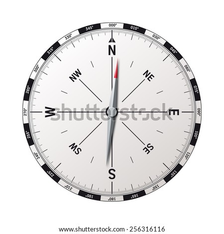 modern compass vector illustration with precise graphic