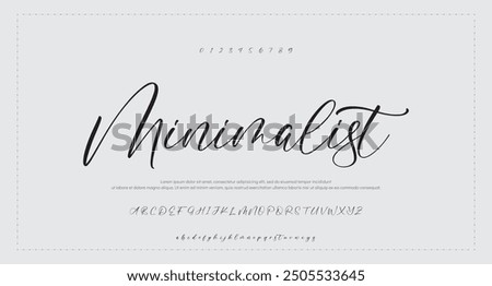 Hand drawn typeface. Handwritten script alphabet isolated on white background. Handmade alphabet for your designs logo, posters, invitations, cards, etc.