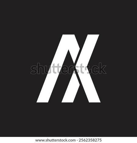 Letter AX or XA logo creative unique and stylish logo design pattern, vector art icon and modern business identity white color on black background.