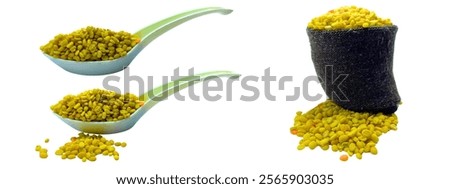 Similar – Image, Stock Photo Set of peas placed orderly on salmon colored background