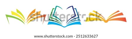 Open Book icon, Symbol, Logo Vector Illustration. Eps 10