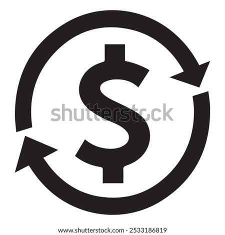 Business concept, saving money, finance, banking, dollor vector illustration. Dollor icon, logo. Eps 10