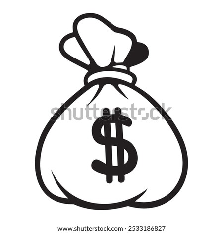 Business concept, saving money, finance, banking, dollor vector illustration. Dollor icon, logo. Eps 10