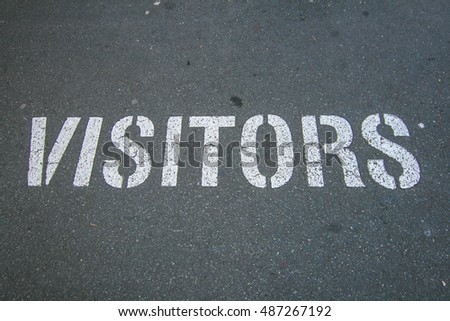 Similar – Image, Stock Photo visitors Visitor Asphalt