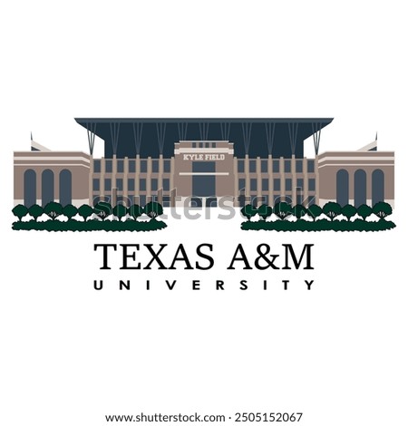 Texas A and M university building illustration, insignia label print, quality sign, stamp star style and symbol, university of texas, vintage vector, A and M, academic achievement