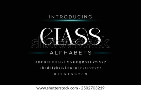 Elegant Font Uppercase Lowercase Number And Ampersand. Classic Lettering Minimal Fashion Designs. Typography modern serif fonts regular