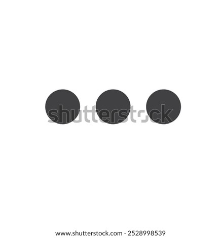 ellipsis icon. Three dots vector color editable eps 10