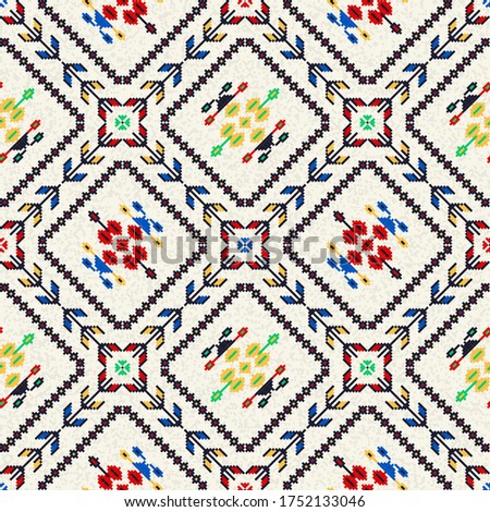 Romanian vector pattern inspired from traditional embroidery