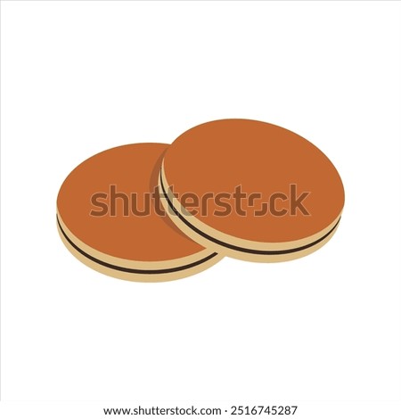 Street Food Element Illustration Set - Dorayaki