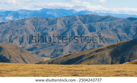 Similar – Foto Bild Schroffer Berggipfel eingehüllt in dunkle Wolken