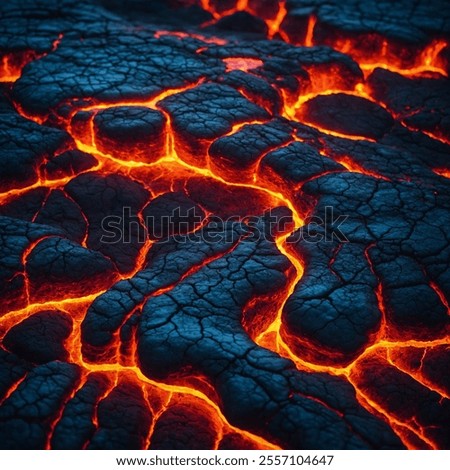 Similar – Image, Stock Photo Volcano with lava in highlands