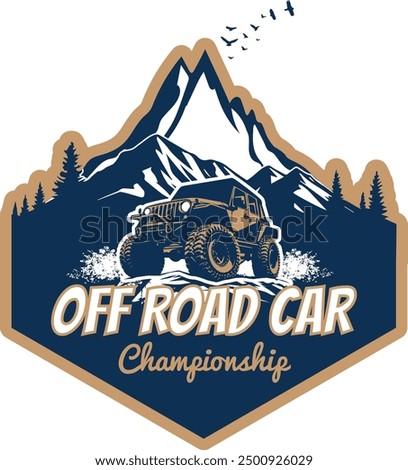 Off road Car Championship T-Shirt Design