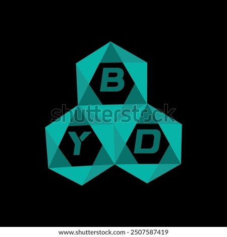 BYD creative minimalist letter logo. BYD unique vector initials alphabet letter logo design
