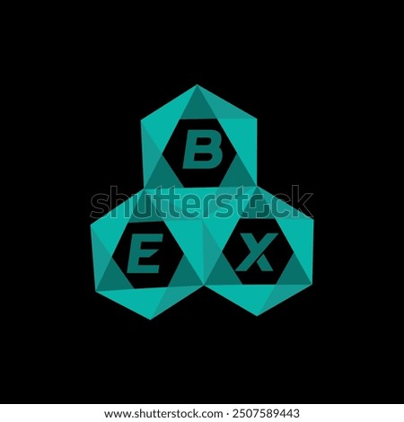 BEX creative minimalist letter logo. BEX unique vector initials alphabet letter logo design
