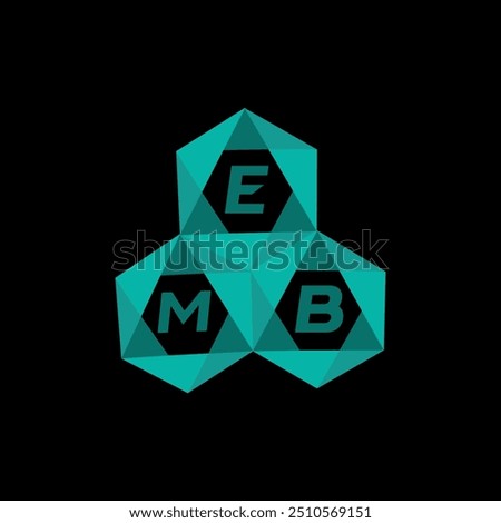 EMB creative minimalist letter logo. EMB unique vector initials alphabet letter logo design
