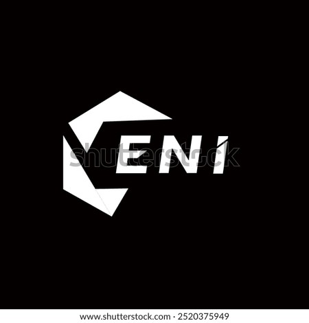 ENI creative minimalist letter logo. ENI unique vector initials alphabet letter logo design
