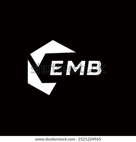 EMB creative minimalist letter logo. EMB unique vector initials alphabet letter logo design
