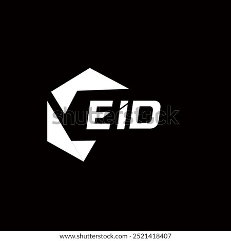 EID creative minimalist letter logo. EID unique vector initials alphabet letter logo design
