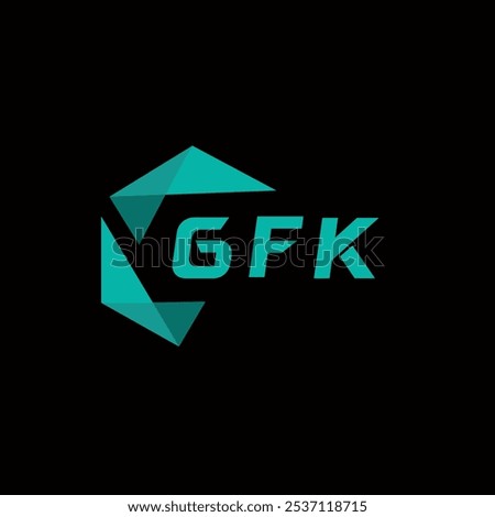 GFK creative minimalist letter logo. GFK unique vector initials alphabet letter logo design
