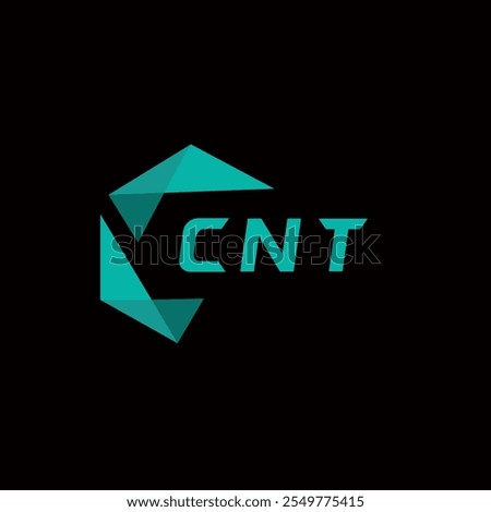 CNT creative minimalist letter logo. CNT unique vector initials alphabet letter logo design 
