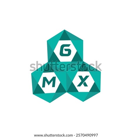 GMX creative minimalist letter logo. GMX unique vector initials alphabet letter logo design
