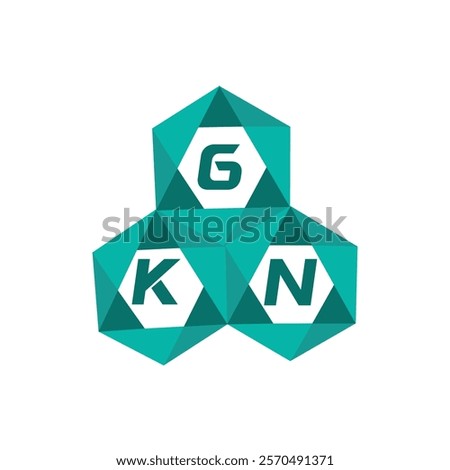 GKN creative minimalist letter logo. GKN unique vector initials alphabet letter logo design
