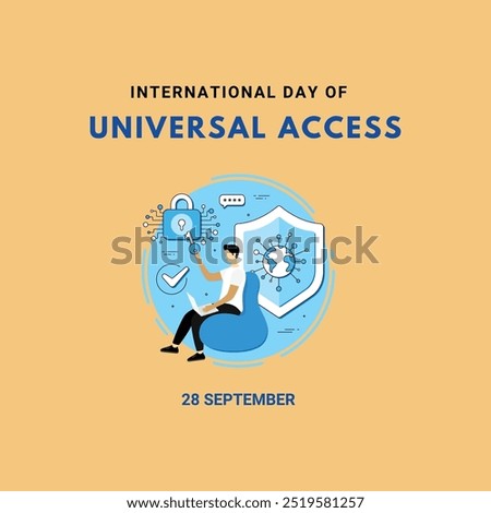 International Day for the Universal Access to Information vector template Vector illustration