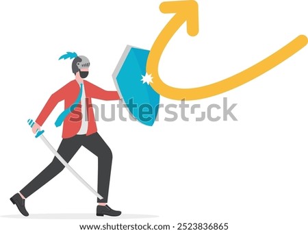 Change, transform or transition, turn into opposite direction form down to up, solution for problem or business improvement concept, confidence businessman push going down arrow change to up direction