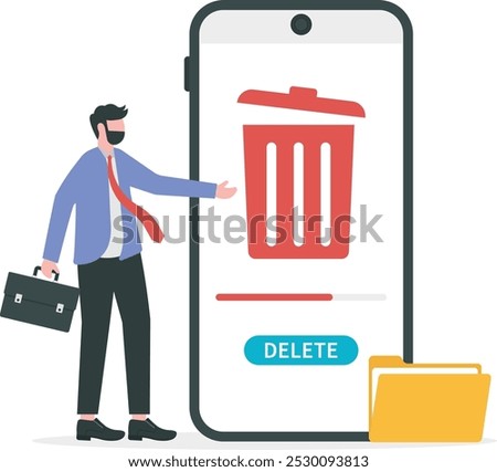 Delete trash files. sharing document and cleaning phone.
