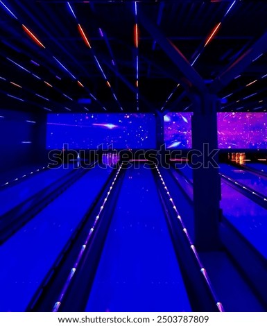 Similar – Image, Stock Photo At the bowling alley