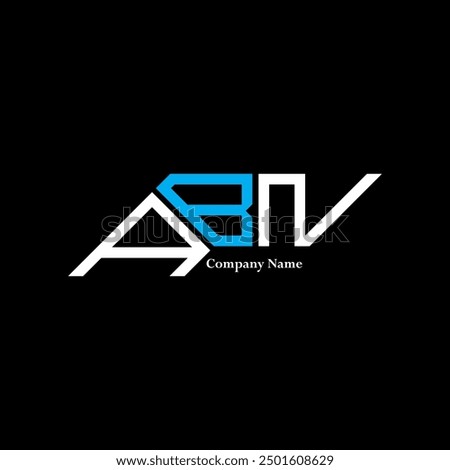 ABN logo design, ABN simple and modern logo. ABN luxurious alphabet design  