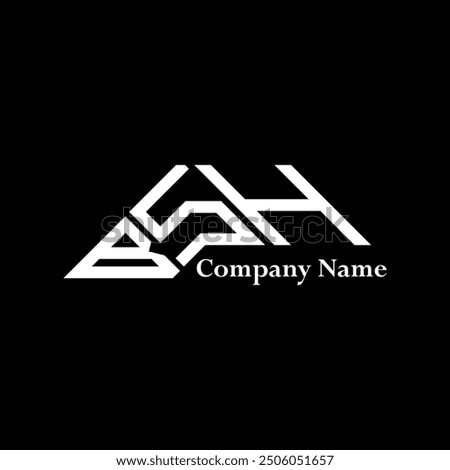 BSH logo design, BSH simple and modern logo. BSH luxurious alphabet design  