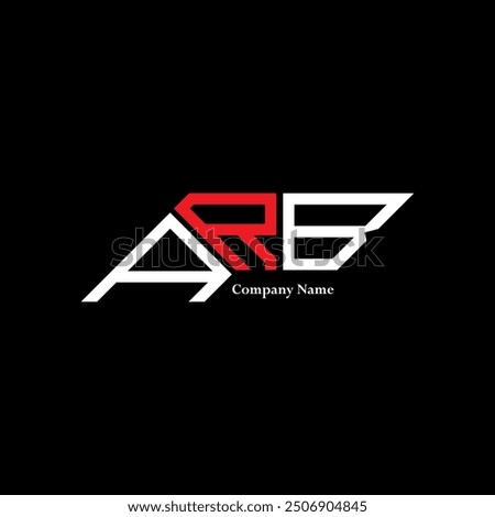 ARB logo design, ARB simple and modern logo. ARB luxurious alphabet design  